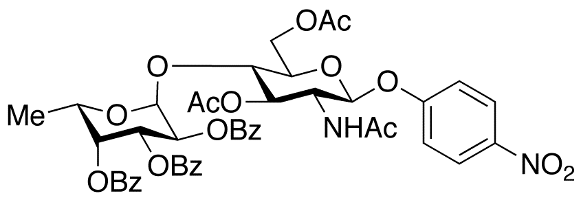 p-Nitrophenyl 2-Acetamido-2-deoxy-3,6-di-O-acetyl-4-O-[2’-O-(2’,3’,4’-tri-O-benzoyl-α-L-fucopyranosyl)-β-D-glucopyranoside