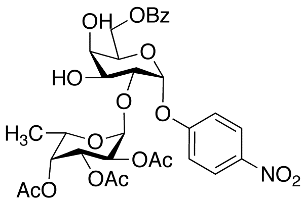 p-Nitrophenyl 6-O-Benzoyl-2-O-(2,3,4-tri-O-acetyl-α-L-fucopyranosyl)-α-D-galactopyranoside