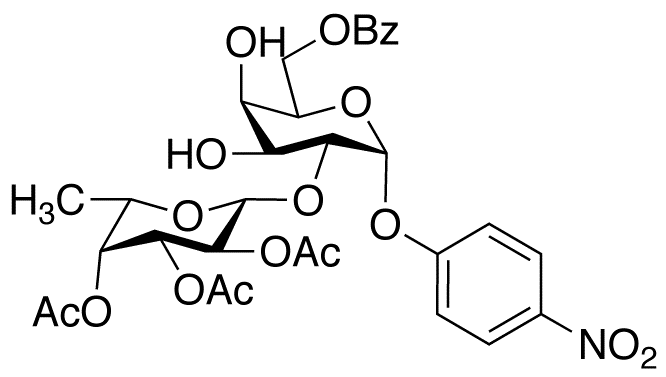 p-Nitrophenyl 6-O-Benzoyl-2-O-(2,3,4-tri-O-acetyl-β-L-fucopyranosyl)-α-D-galactopyranoside