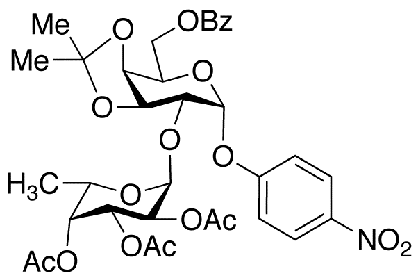 p-Nitrophenyl 6-O-benzoyl-3,4-O-isopropylidene-2-O-(2,3,4-tri-O-acetyl-α-L-fucopyranosyl)-α-D-galactopyranoside