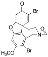 rac-(4aα)-4a,5,9,10,11,12-Hexahydro-1,5-dibromo-11-formyl-3-methoxy-6H-benzofuro[3a,3,2-e,f][2]benzazepin-6-one