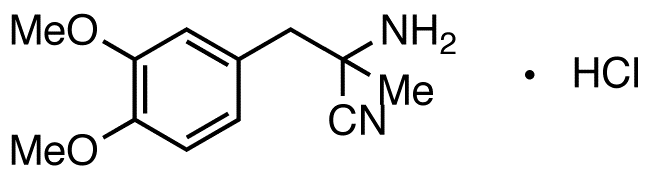 rac α-Amino-3,4-dimethoxy-α-methylbenzenepropanenitrile Hydrochloride