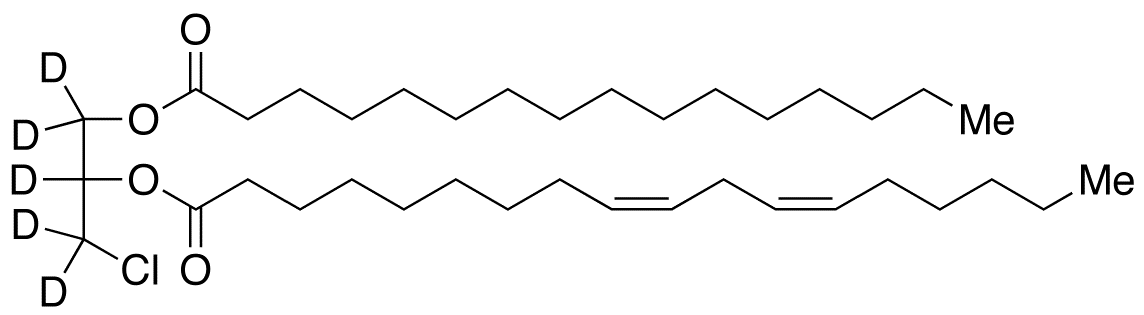 rac-1-Palmitoyl-2-linoleoyl-3-chloropropanediol-d5