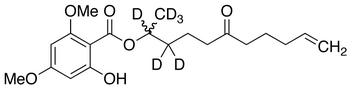 rac 2-Hydroxy-4,6-dimethoxy-benzoic Acid 1-Methyl-5-oxo-9-decen-1-yl Ester-d6