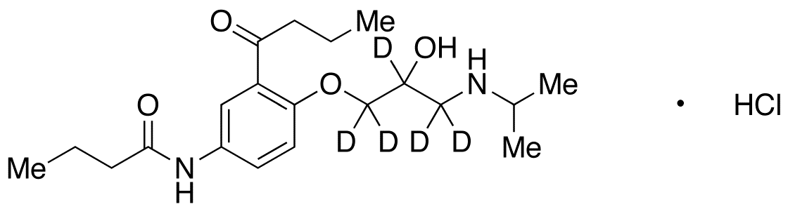 rac 3-Deacetyl-3-butanoyl Acebutolol-d5 Hydrochloride