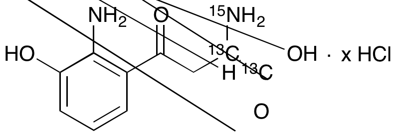 rac 3-Hydroxy Kynurenine-13C2,15N Hydrochloride Salt