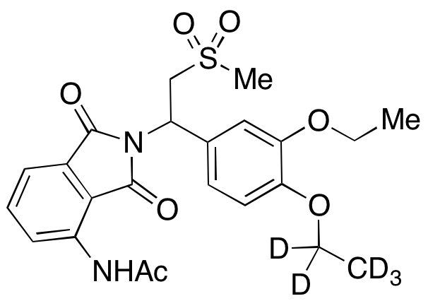 rac-4’-O-Desmethyl-4’-O-ethyl Apremilast-d5