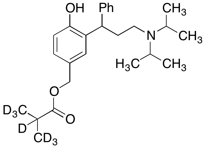 rac-5-Isopropylcarbonyloxymethyl Tolterodine-d7