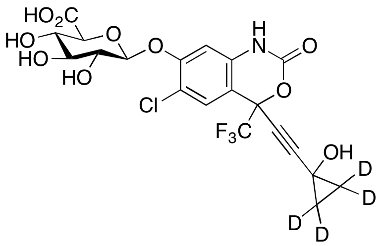 rac 7,14-Dihydroxy Efavirenz 7-O-β-D-Glucuronide-d4