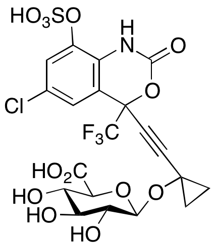 rac 8,14-Dihydroxy Efavirenz 14-O-β-D-Glucuronide 8-O-Sulfate