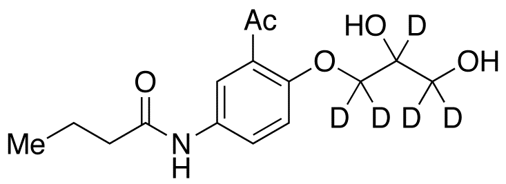 rac Des(isopropylamino) Acebutolol-d5 Diol