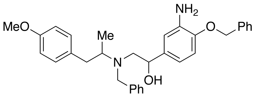 rac N-Benzyl-N-[2-hydroxyl-2-(4-benzyloxy-3-aminophenyl)-ethyl]-3-(4-methoxyphenyl)-2-propylamine-d6