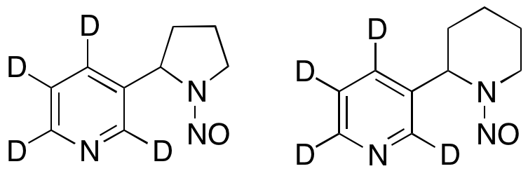 rac N&rsquo;-Nitrosonornicotine-d4 with (R,S)-N-Nitroso Anabasine-d4 (1:1) (Solution in Acetonitrile 1mg/mL)