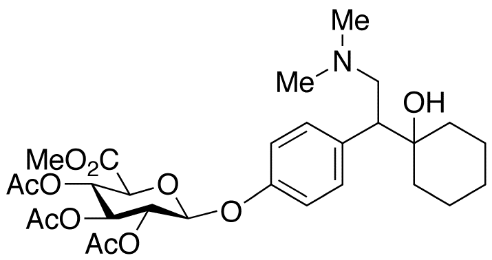 rac O-Desmethyl Venlafaxine 2,3,4-Tri-O-acetyl-β-D-glucuronide Methyl Ester