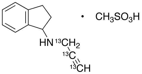 rac Rasagiline-13C3 Mesylate