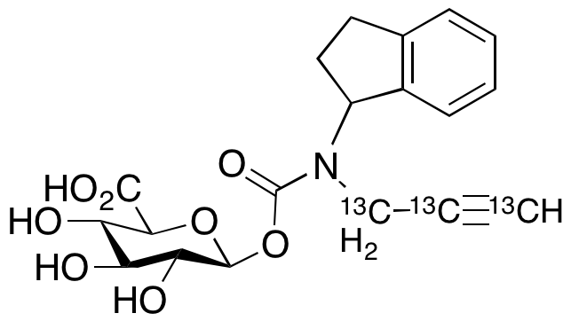 rac-Rasagiline-13C3 N-Carbamoyl β-D-Glucuronide