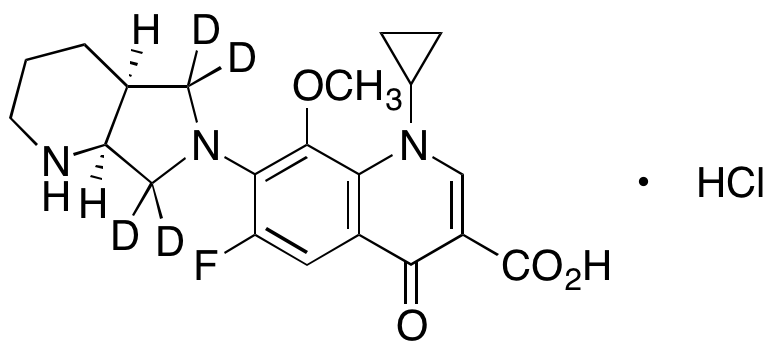 rac cis-Moxifloxacin-d4 Hydrochloride (Major)