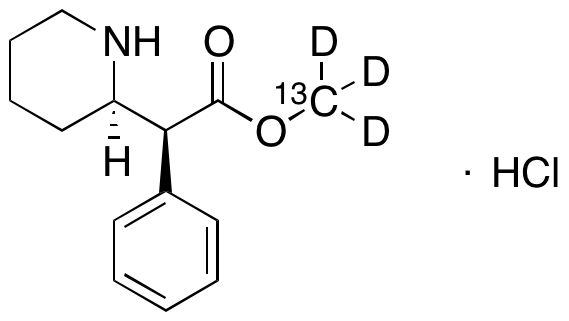 rac-erythro Methyl-13C, d3-phenidate Hydrochloride