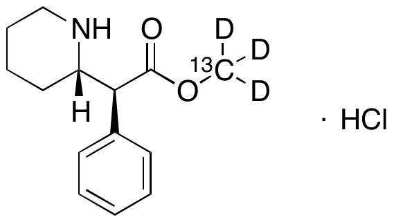 rac-threo-Methyl-13C, d3-phenidate Hydrochloride