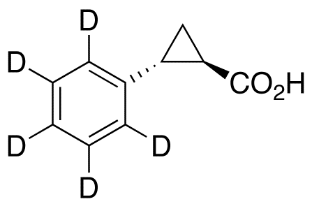 rac trans-2-Phenylcyclopropanecarboxylic-d5 Acid