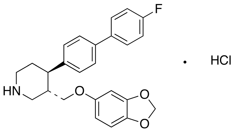 rac-trans-4-Defluoro-4-(4-fluorophenyl) Paroxetine Hydrochloride