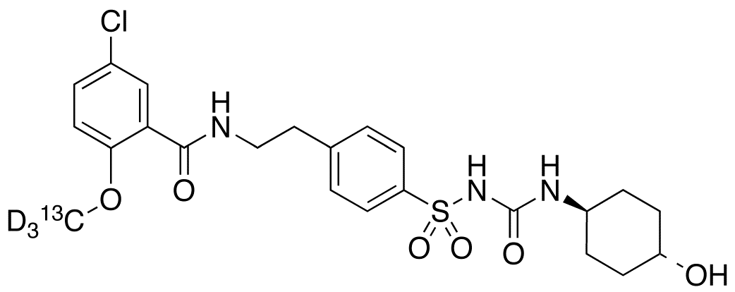 rac trans-4-Hydroxy Glyburide-13C,d3