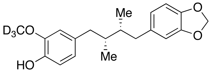 rel-4-[(2R,3R)-4-(1,3-Benzodioxol-5-yl)-2,3-dimethylbutyl]-2-methoxyphenol-d3