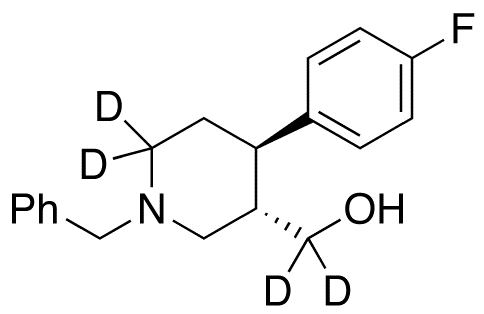 trans 1-Benzyl-4-(4-fluorophenyl)-3-piperidinemethanol-d4